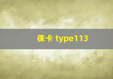 徕卡 type113